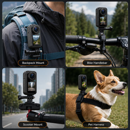 Vixly Tech 4K Mini POV Camera with EIS – Compact Wearable Action Camera